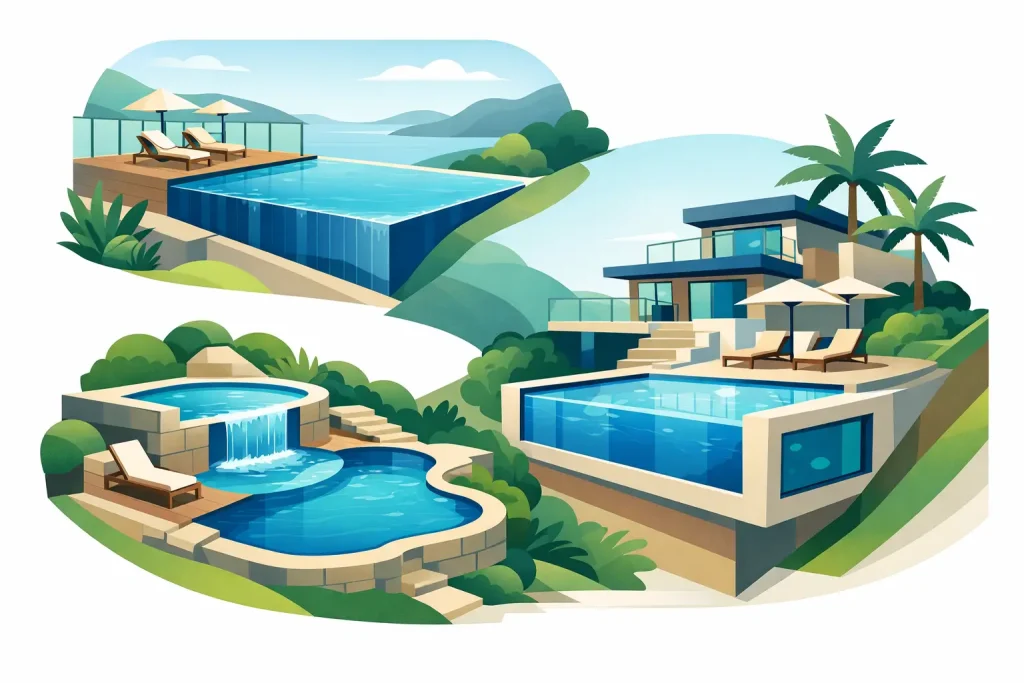Best Pool Designs for Sloping Blocks