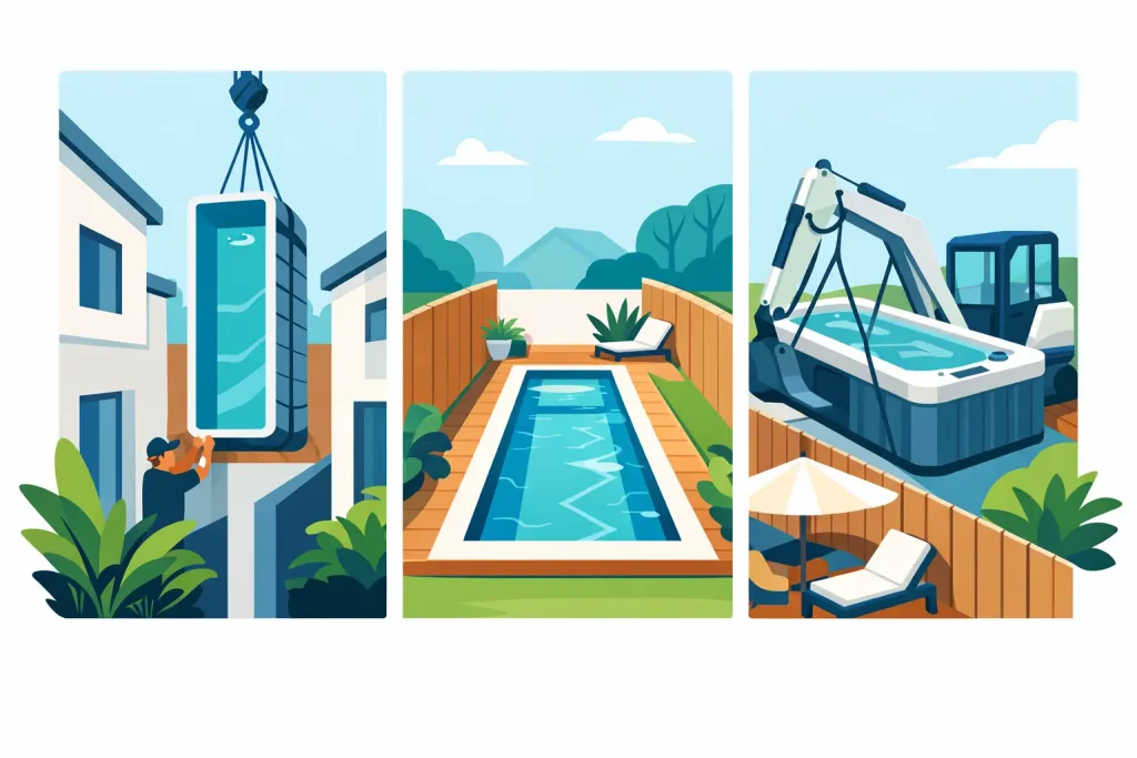 Best Pool Options for Narrow Access
