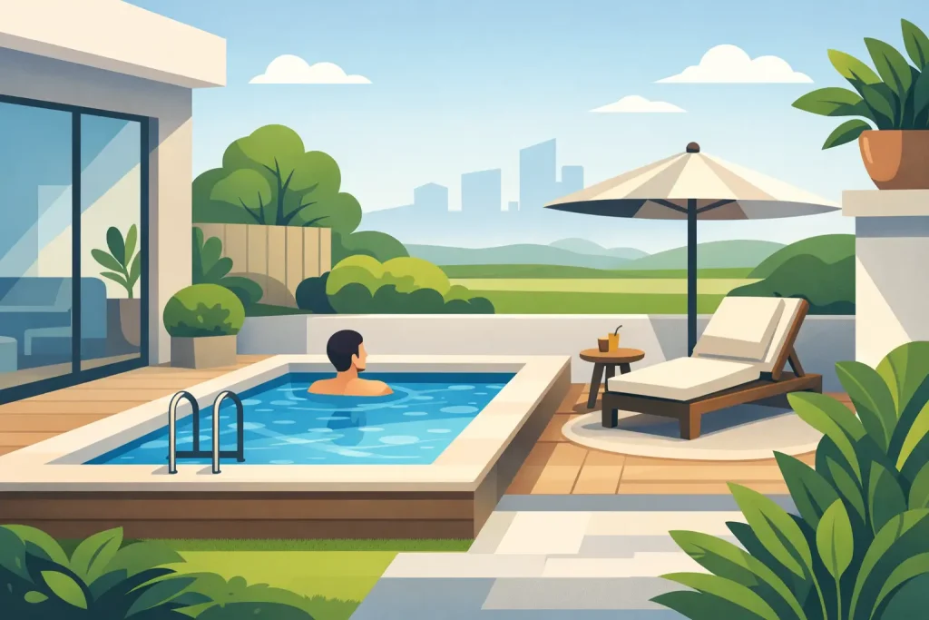 How Plunge Pools Save Space at Home